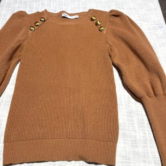 Zara Sweaters - Tan Zara Sweater- Size L